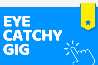design eye catchy fiverr gig image, thumbnail, picture, banner, cover