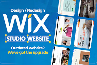 build wix studio website,design redesign wix studio website