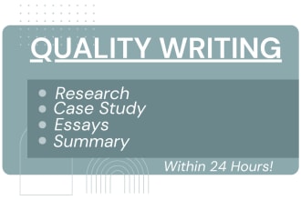 do urgent essay writing, research and summary writing