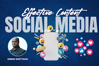 be social media manager or consultant for your business
