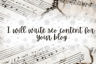 offer services in SEO content writing, article writing and blog creation