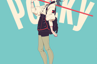 draw characters in my anime style for concept art or illustration