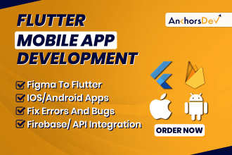 do mobile app development, ios app, android app using flutter app developer