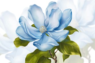draw botanical illustrations of flowers, plants, or anything