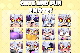create cute custom twitch emotes