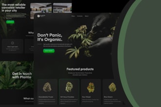 design and setup marijuana website, cbd store, hemp, cannabis website