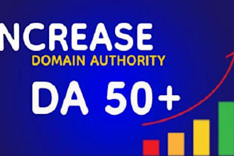 increase domain authority  moz da 30 and domain rating DR 70plus