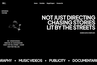 create a personal portfolio or business portfolio website