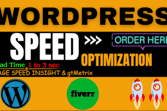optimize wordpress website speed, improve load time, fix core web vitals
