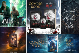 design social media post and social media banner for your books and audiobooks