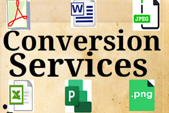 do PDF and image conversion to editable file like excel, word, and google sheets