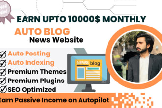 create wordpress autoblog or autopilot automated news website