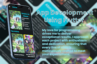 do custom app development using flutter