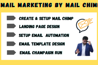 manage and design mailchimp email marketing campaign