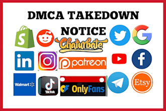 submit dmca takedown notices to remove copyright infringement