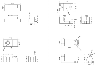 create 2d engineering, mechanical, technical drawings in autocad