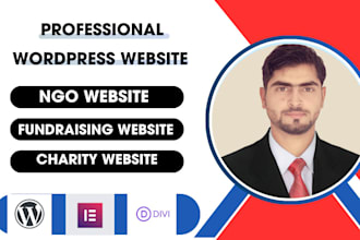 design or redesign nonprofit ngo website , charity, donation or church website