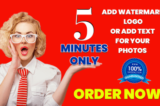 add watermark on images in an hour