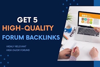 create highly niche relevant forum backlinks for your business