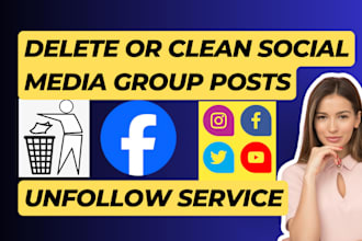 delete or unfollow your instagram facebook posts manually