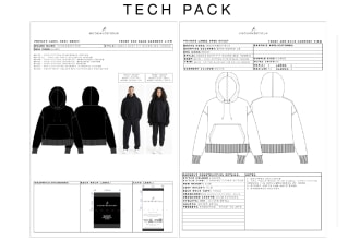 do factory tech pack design for sportswear and activewear