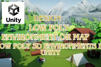design low poly 3d environments in unity