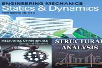 help in engineering statics dynamics, structural analysis,mechanics of materials