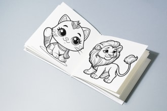 create unique animal illustration,ai art,cartoon character for kids book