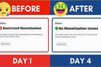 do facebook pages monetization issues remove in 30 minutes