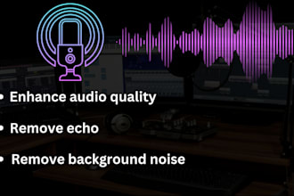 enhance audio quality and remove background noise