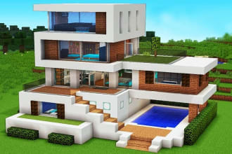 make you a minecraft house with cinematics using replay mod