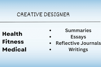 write medical and fitness content as an expert