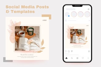 design unique social media templates for you