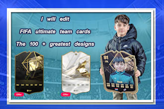 make FIFA 23 and FIFA 24 fut cards, ultimate team cards