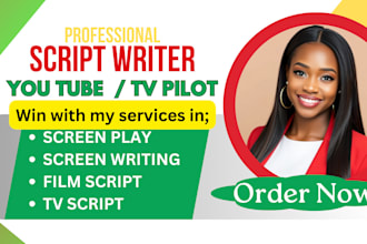 script ghostwriter video script writing tv pilot movies recap youtube script