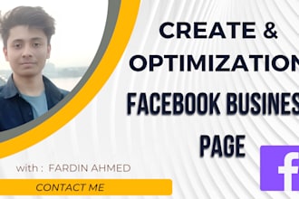 create and complete setup your facebook business page professionally