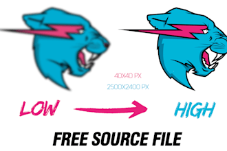 make a low resolution to high resolution increase quality