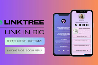 setup and customize linktree bio link for social media and website