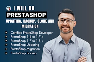 do prestashop updating backup clone and migration prestashop SEO