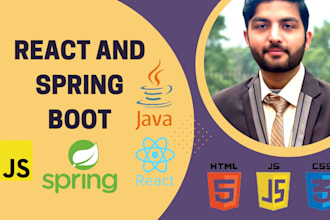 design web application using spring boot, hibernate ,reactjs and nextjs