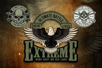 design unique patch, military tactical, badge logo