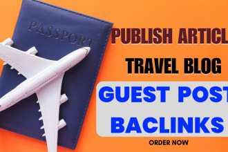 publish article on travel blog SEO guest post backlink