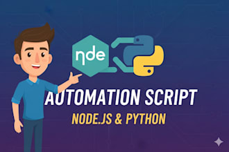develop custom scripts in python or node js