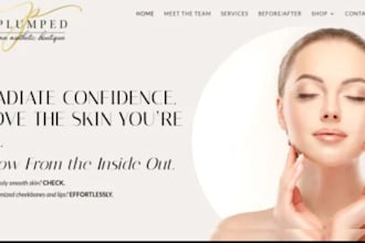 design body contouring website, body sculpting website, beauty website, spa