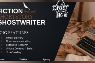 ghostwrite your unique short story, flash fiction ebook