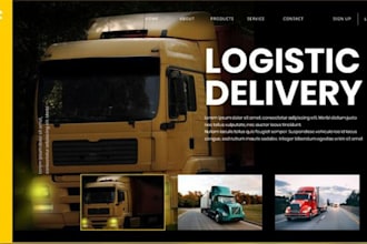 design trucking website logistics website dispatch website freight broker cargo