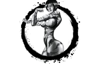 draw sfw, nsfw manga illustration or portrait