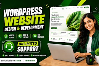 create wordpress website, design wordpress website