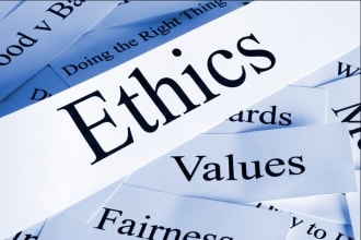 do research, summary, essays in ethics, organizational behavior and management