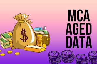 provide you high quality aged mca data